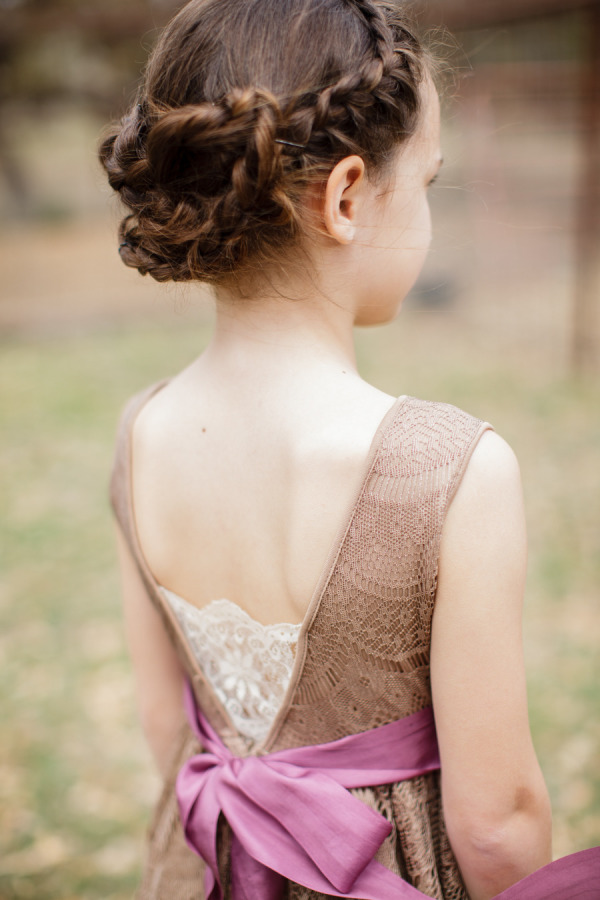 Penteado para daminha, Penteado em criança