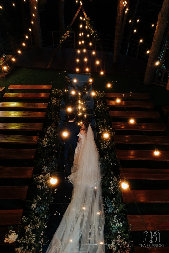 Maiane e Augusto | Casamento ao ar livre com cerimônia ao cair da tarde - Villa Vezzane