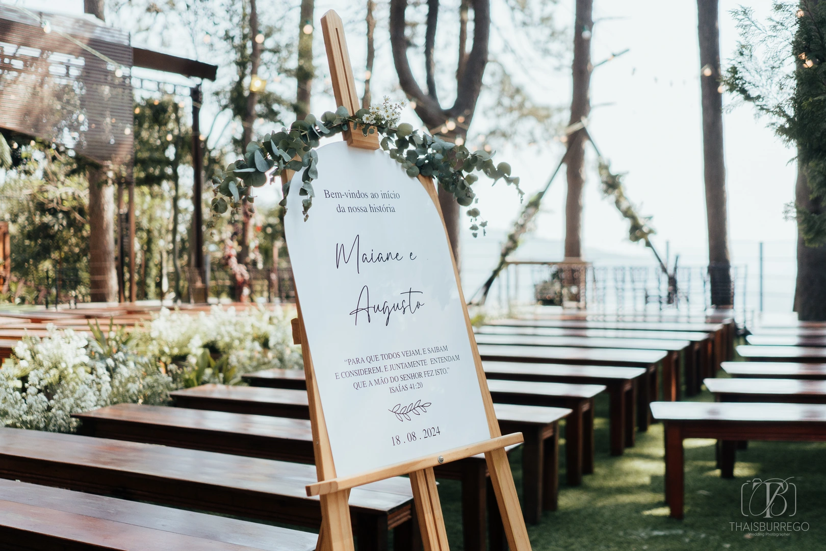 Maiane e Augusto | Casamento ao ar livre com cerimônia ao cair da tarde - Villa Vezzane